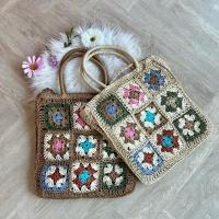 ราคา กระเป๋าสาน มีสายยาวให้ ลายหลากสี งานซิปมีซับในกระเป๋า (24228058375)