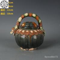 ราคา Tang Sancai หม้อจับมังกรกาน้ำชาสมัยราชวงศ์ถังกาน้ำชาหม้อเก็บสะโพกเครื่องลายครามโบราณเครื่องปั้นดินเผาสินค้าเก่าเครื่องปร (28451632611)