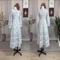 ราคา ป้าย Love Lady เดรสยาวงานปักฉลุลูกไม้ลายดอก แขนยาวพองๆ อกแต่งระบาย กระโปรงแต่งชายระบายลูกไม้อลังๆสวยมาก (23137325507)