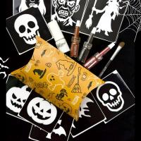 ราคา Funique ชุดฮาโลวีน Halloween Glitter Tattoo Grim Ghost SET ผงกลิตเตอร์ 3 สี กาวเพ้นท์ 1 ขวด พู่กัน 1 ชิ้น ลาย 12 แบบ (40517077409)