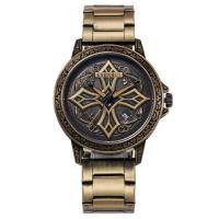 ราคา ▥ นาฬิกาควอตซ์ผู้ชายหัวกะโหลกนาฬิกาแฟชั่นแกะสลักหน้าปัดผู้ชายวินเทจสีดำทองสัมฤทธิ์นาฬิกาผู้ชาย (26680530900)