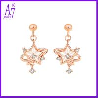 ราคา หรูหรา Star Trajectory Micro ฝังต่างหูพู่เพชรสําหรับผู้หญิง RXW948 (40515587428)