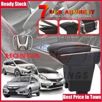 ราคา Honda City Jazz BRV 7 USB Double Layers ปรับได้พร้อมที่วางแก้วที่วางแขน (22143442581)
