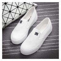 ราคา Korean รองเท้าผ้าใบแฟชั่น ทรงสลิปออน 2 สี แต่งลายหน้ายิ้ม (15756545733)