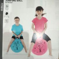 ราคา jumping ball Domyos ลูกบอลออกกำลังกาย ลูกบอลออกกำลังกายแบบมีหูจับ สำหรับเด็ก รุ่น 45 resist สีชมพู (12530789278)