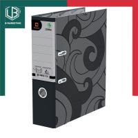 ราคา แฟ้มสันกว้าง สัน 3 นิ้ว ตราช้าง ขนาด 120F / 120A4 สีดำ แฟ้มเอกสาร มีลายข้างแฟ้ม UBMarketing (25708714659)