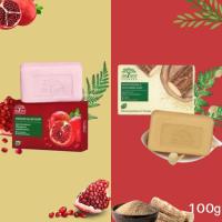 ราคา สบู่ เดอลีฟ De Leaf Thanaka และ Pomegranate ทานาคา และ ทับทิม มี 2 สูตร ขนาด 100 กรัม (29673940983)