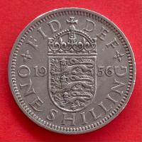 ราคา เหรียญอังกฤษ United Kingdom 1 shilling ปี 1956 เหรียญ​ต่างประเทศ (18187997114)