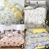 ราคา ชุดเครื่องนอน ครบชุด 6 ชิ้น (ผ้าปู,ผ้านวม, ปลอกหมอน) ขนาด 3.5, 5, 6 ฟุต ลายเกาหลี ดอกไม้ ส้ม แมว ผ้านุ่มห่มสบาย (4977396002)