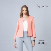 ราคา Guy Laroche แจ็คเก็ต Light jacket Airy คอกลม แขนยาว สีแซลมอน GBAWOR (29114253299)