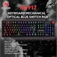 ราคา Marvo KG917 คีย์บอร์ดเกมมิ่ง KEYBOARD MECHANICAL OPTICAL BLUE SWITCH RGB กดดังสั่นๆ (18023571039)
