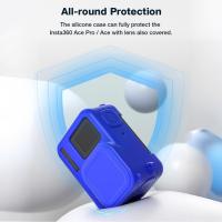 ราคา LocalCamera-TH Andoer ชุดอุปกรณ์เสริมกล้องซิลิโคนป้องกันเคสสำหรับ + ​​ฝาครอบเลนส์ 2 สายรัดเข้ากันได้กับ Insta 360 Ace Pro สีดำ (42273835498)