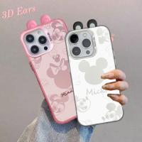 ราคา 3DหูMickey Minnieเมาส์สําหรับIphone 16e 16 Pro Max 11 12 13 14 15 Pro Max 14 15 Plus 11Pro 12 Proปลอกน่ารักการ์ตูนDisney Hard (28740717311)