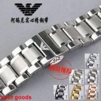 ราคา สายนาฬิกา Armani สายเหล็กหัวเข็มขัดผีเสื้อผู้ชายและผู้หญิงสแตนเลส ar2453 สายนาฬิกาสแตนเลส (27592954132)