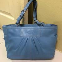 ราคา ของแท้ 100% กระเป๋า Coach Shopping หนังแท้มือสอง (3151464333)