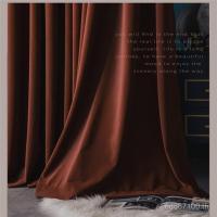 ราคา ม่านห้องนั่งเล่น Retro สไตล์หรูหรา จากกำมะหยี่ออสเตรเลียและFlannel สีน้ำตาล ปิดแสงดี เหมาะสำหรับห้องนอนหรือห้องนั่งเล่น (28942261922)