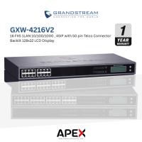 ราคา [พร้อมส่งในไทย] Grandstream GXW-4216V2- 16 FXS 1LAN 10/100/1000 , 4SIP ;Backlit 128x32 LCD (41657519276)