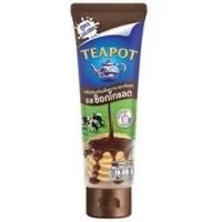 ราคา ทีพอทนมข้นหวานรสช็อคโกแลตหลอดบีบ 180กรัม Tea Pot Sweetened Condened Milk Product Chocolate 180g. (43675405357)