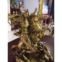 ราคา เทพเจ้ากวนอูทรงม้าพยศเนื้อทองเหลือง (4845629880)