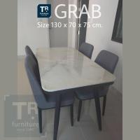 ราคา ชุดโต๊ะกินข้าว 2 ที่นั่ง 4 ที่นั่ง และ 6 ที่นั่ง รุ่น Grab ท็อปหิน (4248892067)