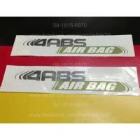 ราคา สติ๊กเกอร์แบบดั้งเดิมรถ สำหรับติดข้างประตูรถ MITSUBISHI STRADA คำว่า 4ABS AIRBAG ติดรถ แต่งรถ sticker สตาด้า (1335684715)