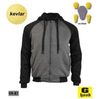 ราคา เสื้อฮู้ดการ์ด Kevlar Aramid Fiber เครฟล่า เทาเข้มแขนดำ (24930026666)