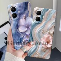 ราคา Softcase Infinix Smart 10 / Smart 10 HD / Spark Go 2 เคสป้องกันกล้อง Marble Flower Motif (40972049826)