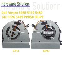 ราคา Dell Vostro 5460 5470 5480 V5460 V5470 V5480 14z-3526 5439 PPD50 8CJP2 แล็ปท็อป CPU GPU พัดลมระบายความร้อน (18880234606)