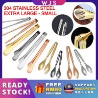 ราคา ฟรี RM50 VOUCHER MLQ 304 สแตนเลสแหนบอาหารยาวลื่นแหนบทําอาหาร Penyepit Makan Keluli รับประทานอาหาร夹 (40959958649)