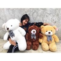 ราคา ตุ๊กตาหมี หน้ายิ้ม หมีขนนุ่ม ขนาด 80 ซม. มี 3 สี สีน้ำตาล สีขาว สีช๊อคโกแลต พร้อมส่ง (5678955168)