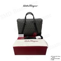 ราคา Salvatore Ferragamo กระเป๋านักธุรกิจผู้ชาย รุ่น Ferragamo Men's Gancini Briefcase Code: 24A197 0716628 (14734132115)