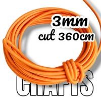 ราคา ยางยืด เส้นกลม ใหญ่ สี ยางยืดเส้นกลม เอนกประสงค์ ขนาด 3 มิล / 3 mm 4yards Rubber Elastic Braid Cord Rope for Garments Cl (6919108846)