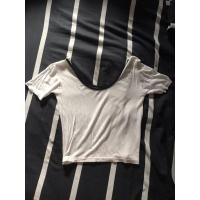 ราคา มือ2✨ เสื้อยืดผ้าเรย่อน เว้าหน้าเว้าหลัง (17837692926)