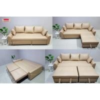 ราคา (ผ่อนได้)(ส่งฟรี) Sofabed โซฟาเบด รุ่น 3 in 1 ปรับนอนได้ (3647962673)