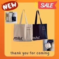 ราคา พร้อมส่งในไทย กระเป๋าสะพายไหล่ ผ้าแคนวาส สีพื้นmhl ใบใหญ่จุใจ (13277006160)