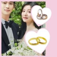 ราคา แหวนเกลี้ยง สแตนเลส สีเงิน สีทอง สำหรับพิธีแต่งงานในโบสถ์ แหวนแต่งงาน (28876376835)