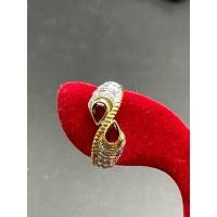 ราคา สินค้าหลุดจำนำแหวนเพชรแท้+ทับทิมบนตัวเรือนทอง14K หนัก3.56กรัมไซต์แหวน60 เพชร1/2ตังค์รวม28เม็ด ทับทิมหยดน้ำ10ตังค์2เม็ด (26212588762)