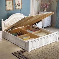 ราคา อิเกีย สไตล์เดียวกันเตียงโมเดิร์นที่เรียบง่ายไม้เนื้อแข็งเตียงเตียงคู่เจ้าของเตียงเตียงเดี่ยวถุงนุ่มสูงกล่องการจัดเก็บพนักพิงนุ่ (40671405334)