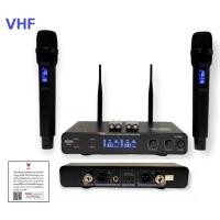 ราคา ไมโครโฟน ไมค์โครโฟนไร้สาย ไมค์ลอยคู่ VHF Wireless Microphone A-ONE รุ่น A-222A668 VHF (21241961813)