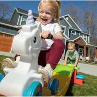 ราคา รถขับพร้อมรางสไลเดอร์Step2 Unicorn Up & Down Roller Coaster รางมีความยาวกว่า 9ฟุต (23818224358)