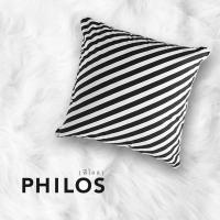 ราคา หมอนอิงผ้าลินินสีขาวนุ่มสบาย ลายสวยๆน่ารักๆ | Philos,Miss etoile Cusion " Closed Eyes " : PI038 (20422109033)