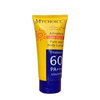 ราคา มายช้อยส์ ครีมกันแดด ของแท้ My Choice Advance Sun Block SPF60 PA+++ UVA/UVB ทาผิวหน้าและผิวกาย (25683518246)