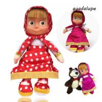 ราคา GUADALUPE Masha ตุ๊กตารัสเซีย, อะนิเมะรุ่นตกแต่งบ้าน Mashas และหมีของเล่น,คลาสสิกการ์ตูนตุ๊กตาของเล่น 27 ซม.ตุ๊กตา Masha ของขวัญวันเกิด (53300850476)