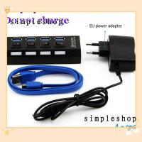 ราคา ❀SIMPLE❀ Socket 4/7 Port USB 3.0 Hub Converter 5Gbps High Speed AC Power Adapter Computers Sync Data New Splitter US/EU/UK/AU Plug on/Off Switches (8275697795)