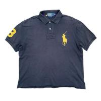 ราคา เสื้อเชิ้ต โปโล คอปก Polo Ralph Lauren แขนสั้น สีดำ มือสอง สภาพดี ปักโลโก้ม้าใหญ่ (Size L) (29917833205)