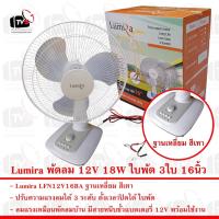 ราคา Lumira พัดลม ฐานเหลี่ยม สีเทา 12V 18W LFN12V16BA ใบพัด 3ใบ หน้าพัดลม 16นิ้ว แรงลม 3ระดับ ตั้งเวลาได้ (14020604663)