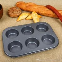 ราคา ถาดแม่พิมพ์อบขนม 6 หลุม คัพเค้ก มัฟฟิน เคลือบ non-stick แม่พิมพ์ขนาด 18.5ซม.x26.5 ซม. สูง 3 ซม. ขนาดและหลุมกว้าง 6.5 ซม. (2446269654)
