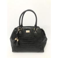 ราคา กระเป๋ามือสอง ของแท้ สภาพใหม่ Roberta di Camerino Since 1943 สีดำ หนังปั้มลายจรเข้ ขนาด 12 นิ้ว พร้อมส่ง (18135460971)