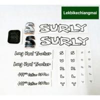 ราคา สติ๊กเกอร์ Surly LHT decal set Trspt Headbadge Black/White MA2803 (10217545466)