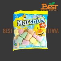 ราคา มาร์เคนเบิร์ก มาร์ชแมลโลว์กลิ่นวานิลลา ชิ้นใหญ่ สีส้ม สีเหลือง สีเขียว สีชมพู 150 กรัม.Marshies Large Assorted Marshm... (43565482789)